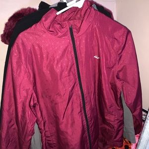 Burgandy Windbreaker